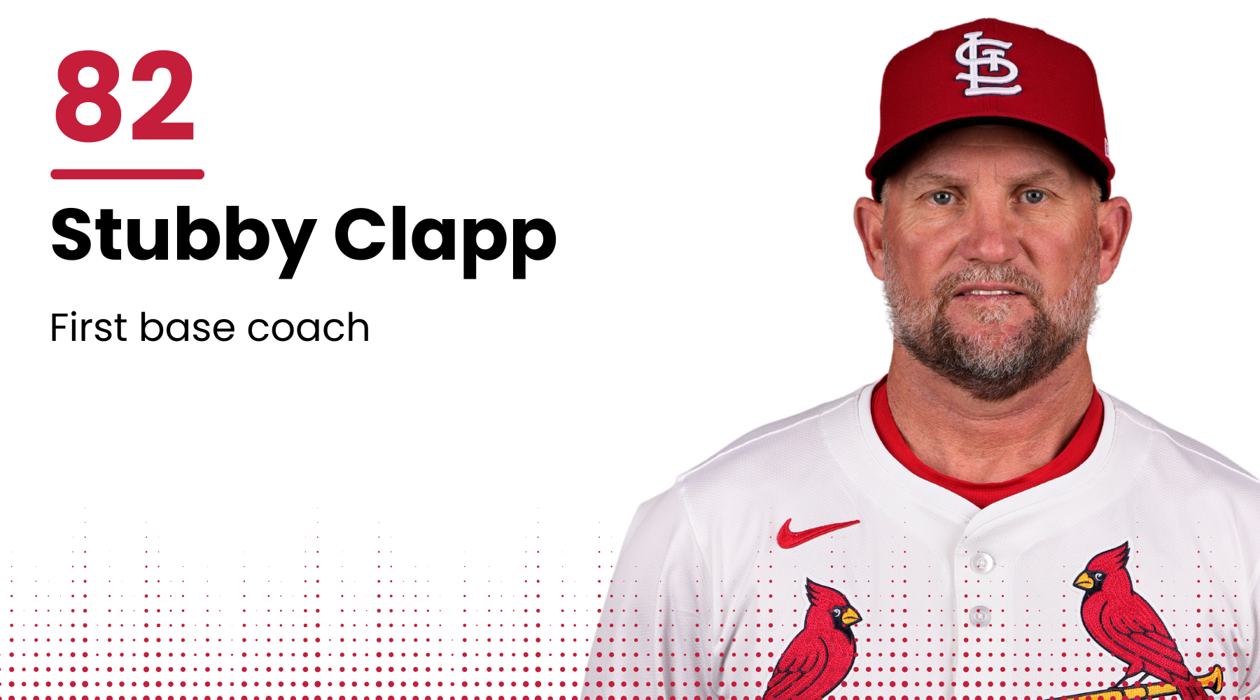 2025 Cardinals roster: Stubby Clapp, First base coach